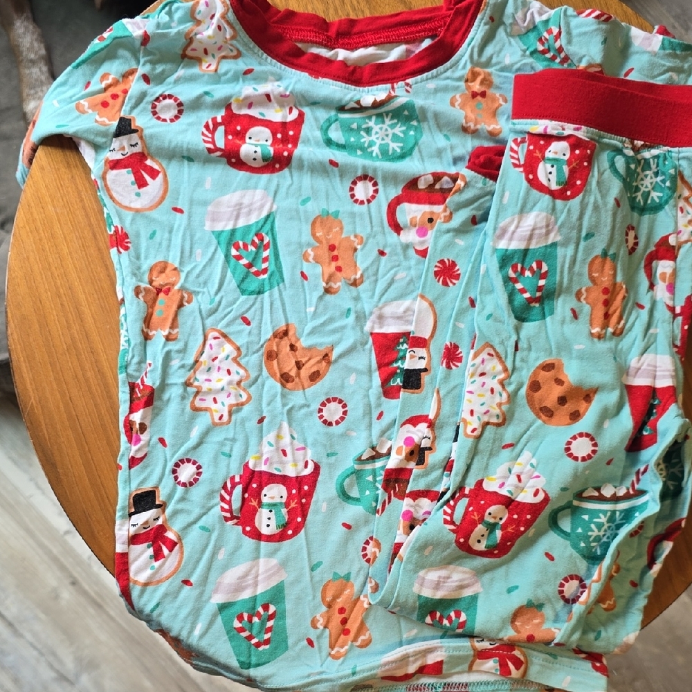 Little Sleepies Holiday Pajama Set - Red and Green